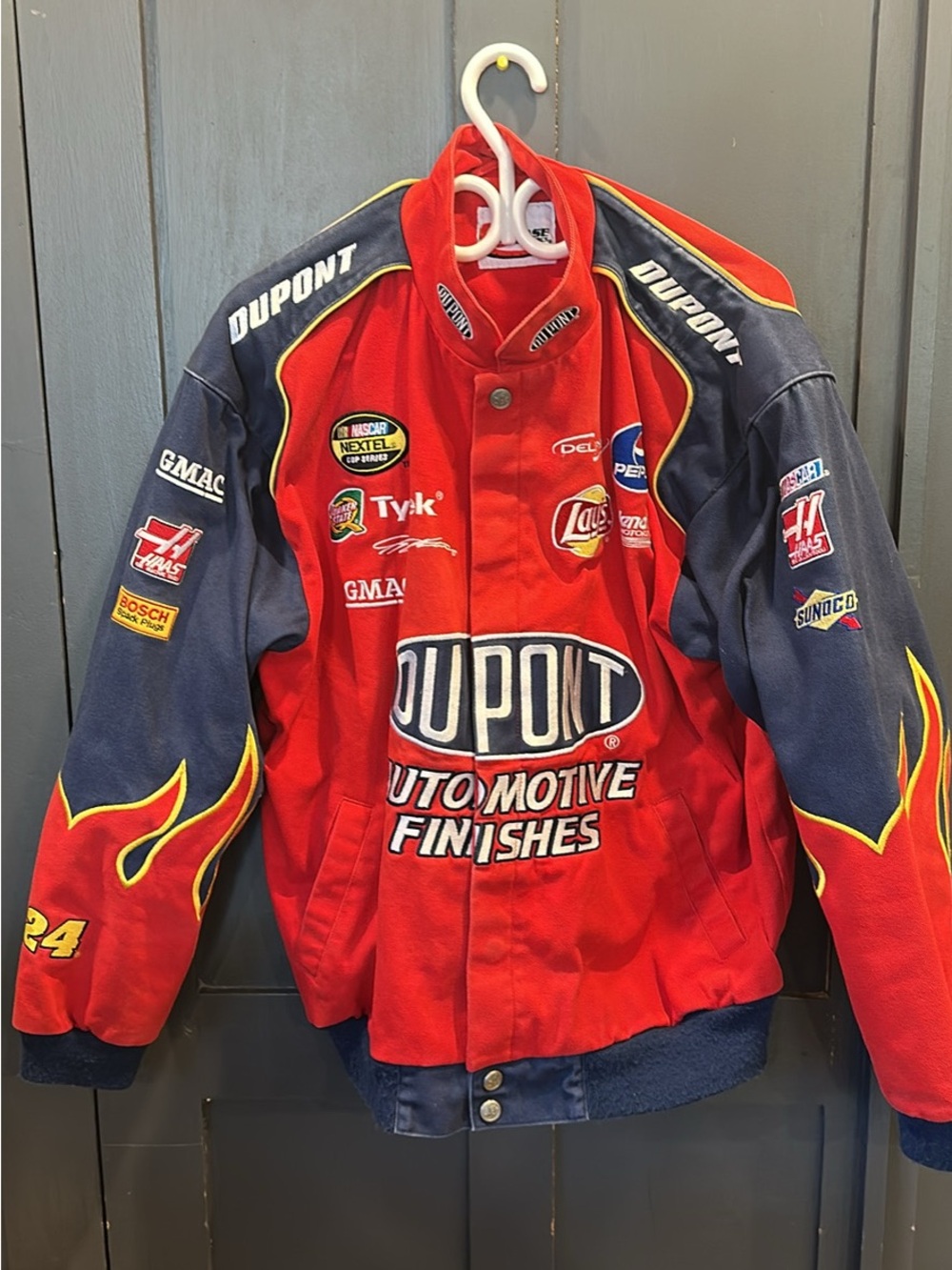 Chase Authentics Red Jacket with Black & White Logo